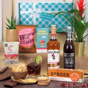 happy birthday rum hamper