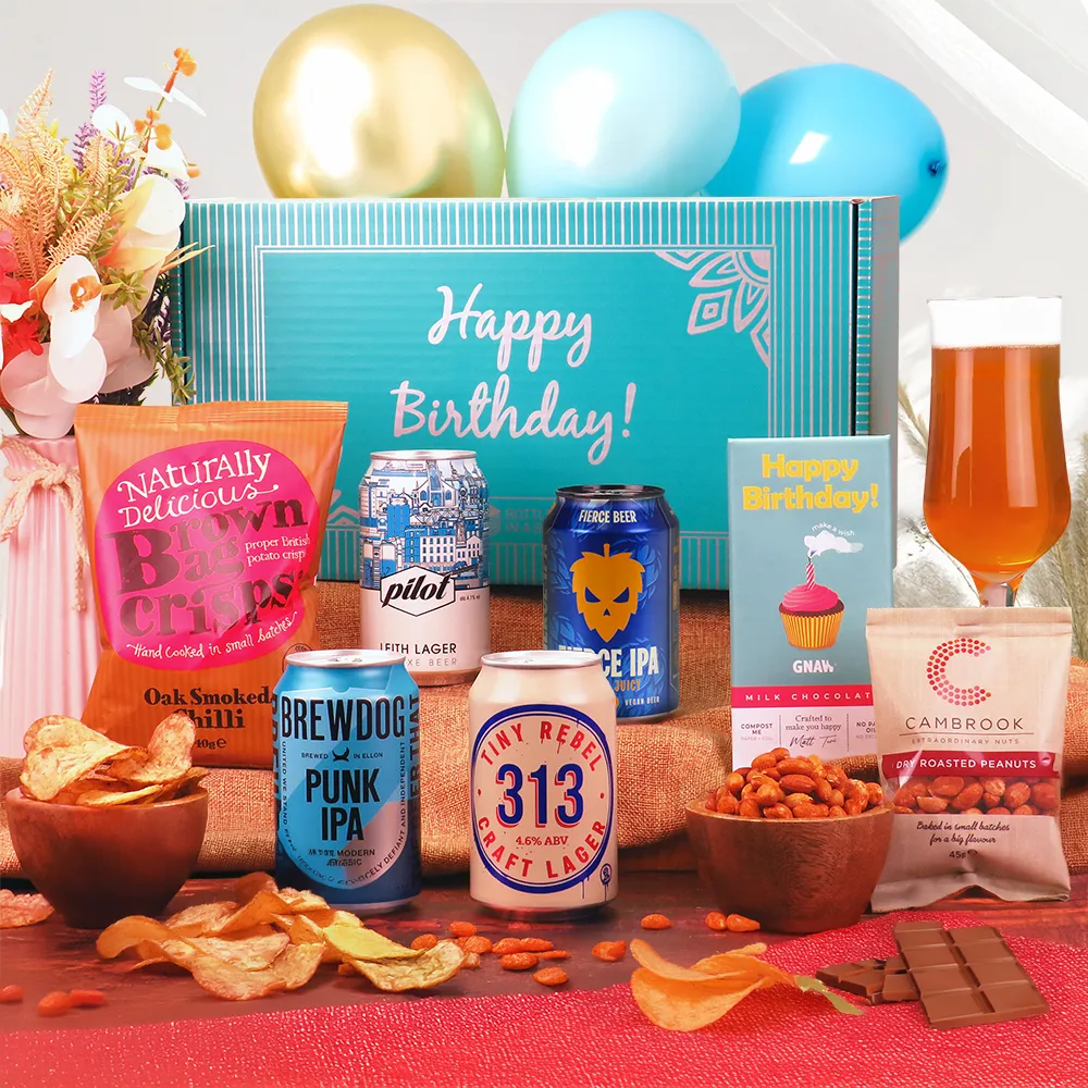 craft beer happy birthday gift hamper