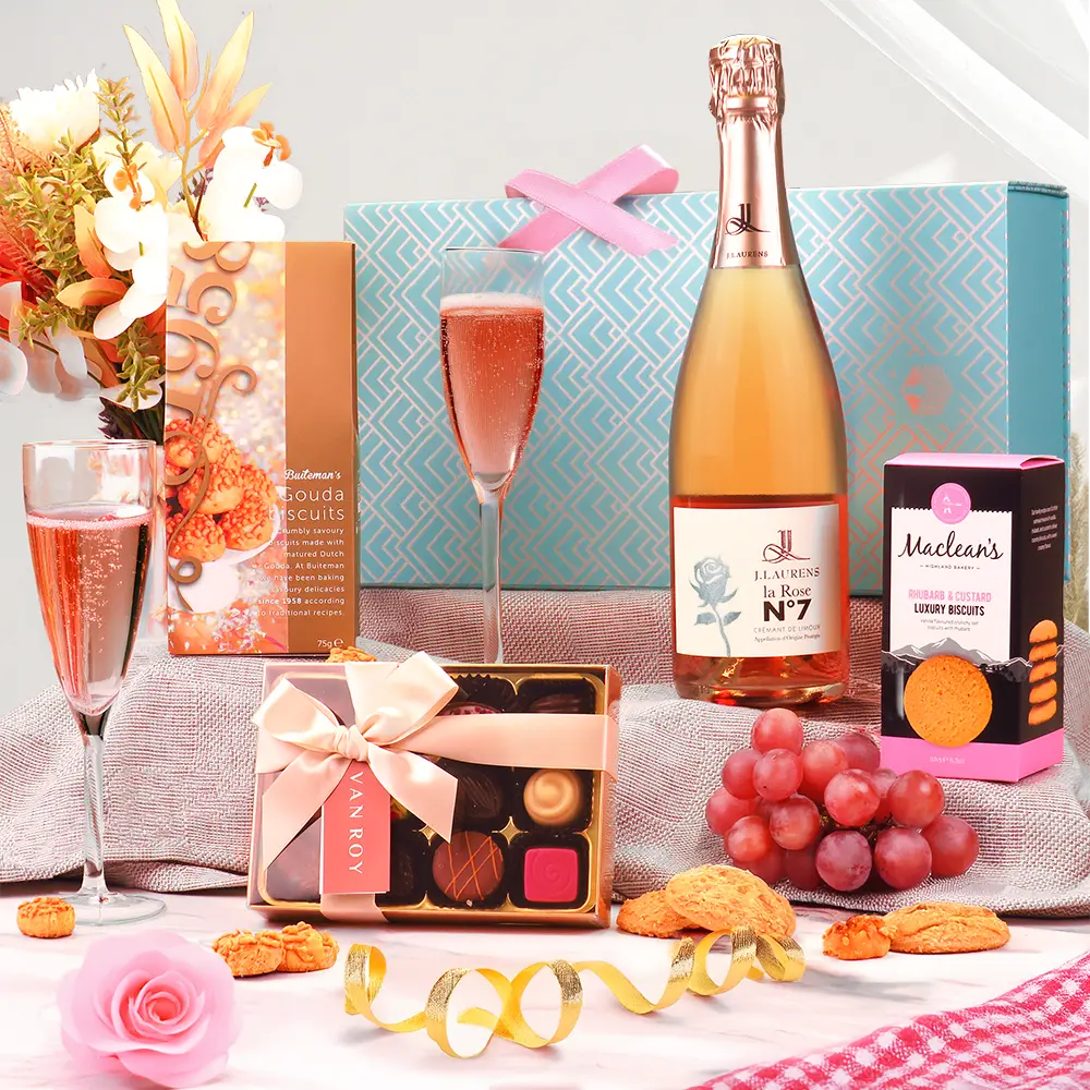 sparkling rose wine hamper