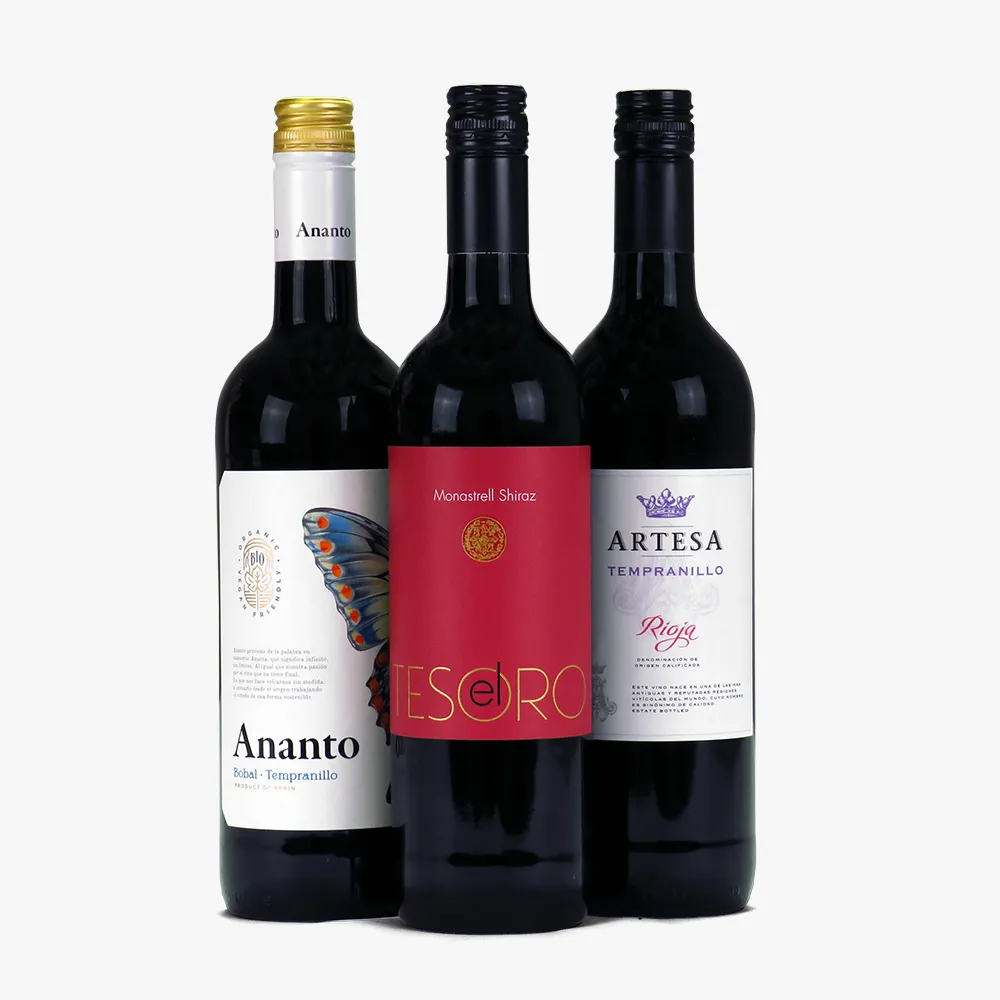 spanish red wine case