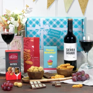 birthday red wine gift hamper