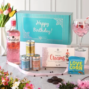 pink gin birthday hamper