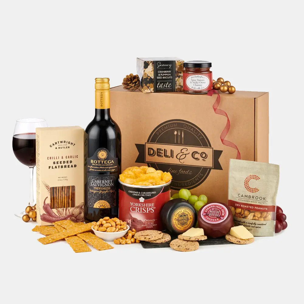 wine and cheese hamper